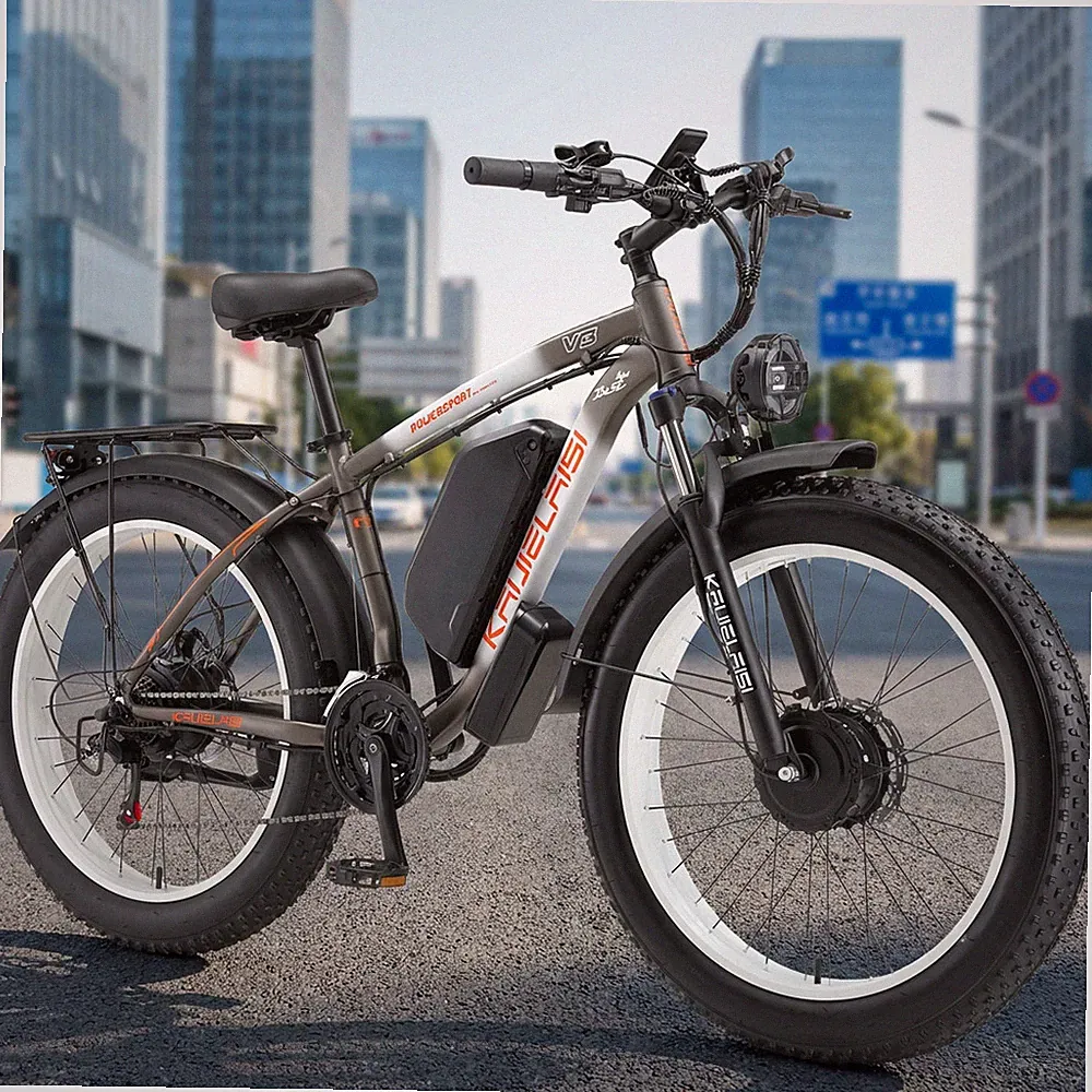 21Speed 35MPH Peak 4000W Dual Motor Oil Brake 23AH V3 Electric Bicycle For Adult