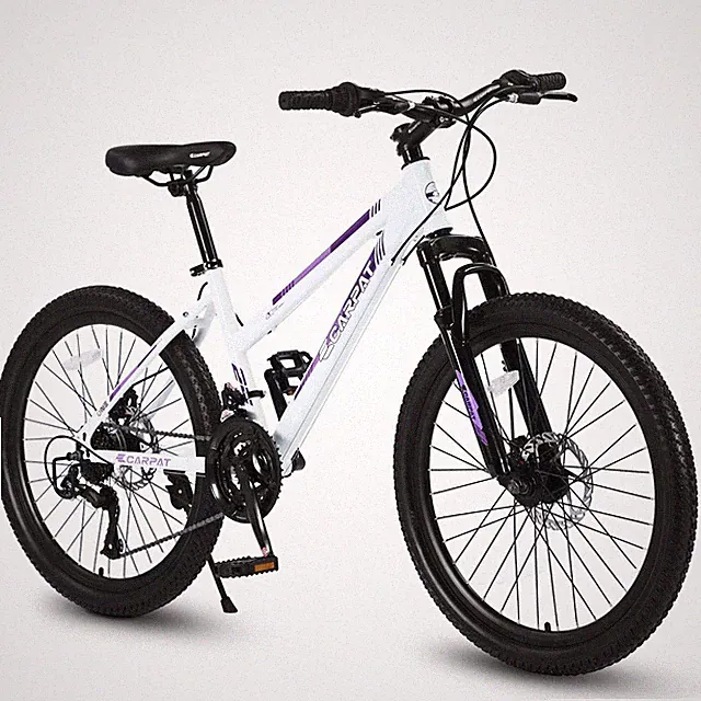 24" Kids Mountain Bicycle Bike Teens Girls Boys 21 Speed White/Pink