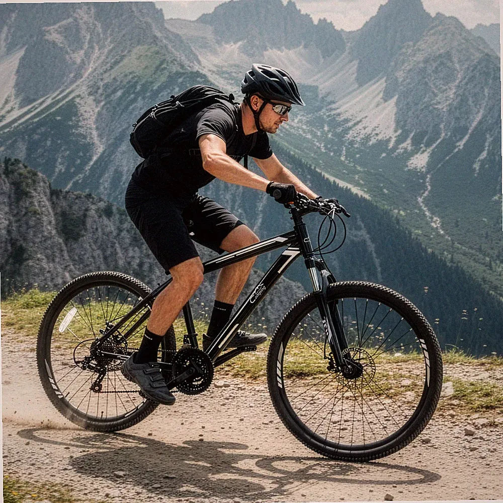 26 inch Tire Mountain Bike 21 Speed Bicycle High-Tensile Frame MTB For Adult