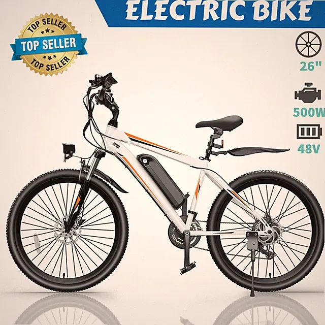 26inch Electric City Bike, 21 Speed Powerful Mountain Bicycle, Cruiser Bicycle🚴