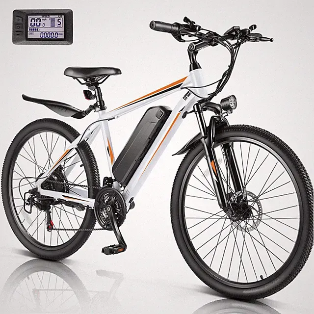 500W 26" Electric Bicycle Mountain Ebike 20MPH 50 Miles 48V 7.8AH 21-Speed Adult