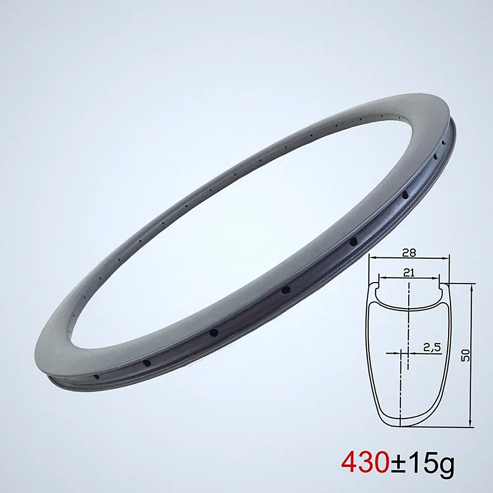 700c Asymmetric Road Bike Carbon Rim Clincher Gravel Bicycle Wheels 20H 21H 24H