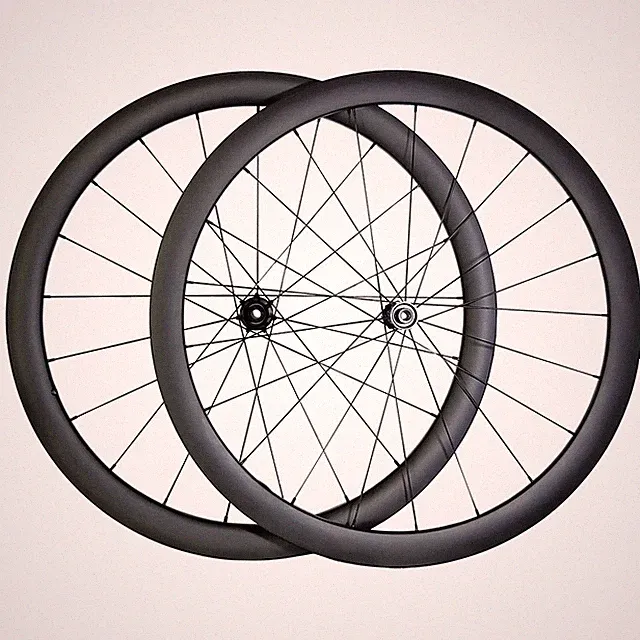 700c Road Bike Wheelset Center Lock Clincher Tubeless 38/42mm Deep 25mm Wide