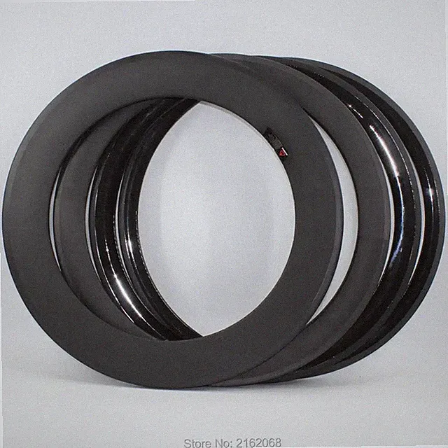 700C Road/Track/Fixed Gear Bike Carbon Rims Tubular Clincher Tubeless Wheel