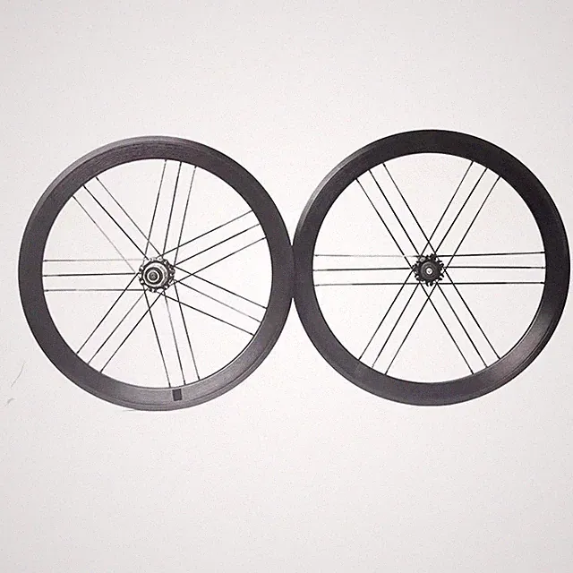 Bicycle Wheelset with Disc Brake Carbon Hub Foldable V/C Brake Bike Wheelset