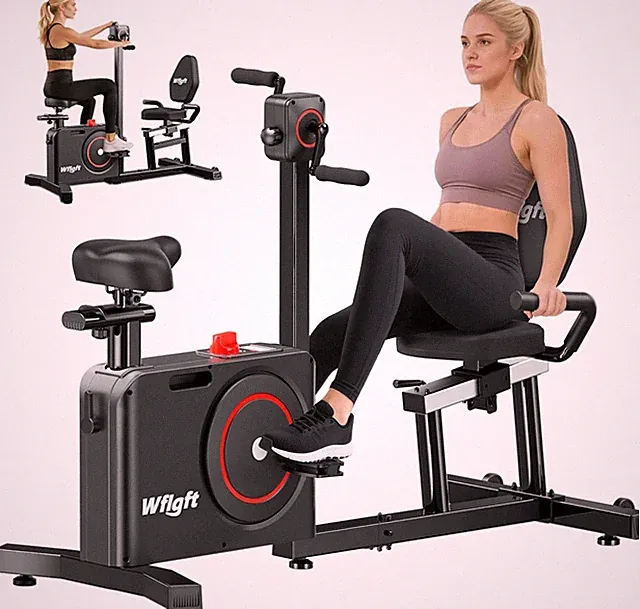 Indoor Recumbent Exercise Bike For Seniors Stationary Bikes Upright Workout Bike