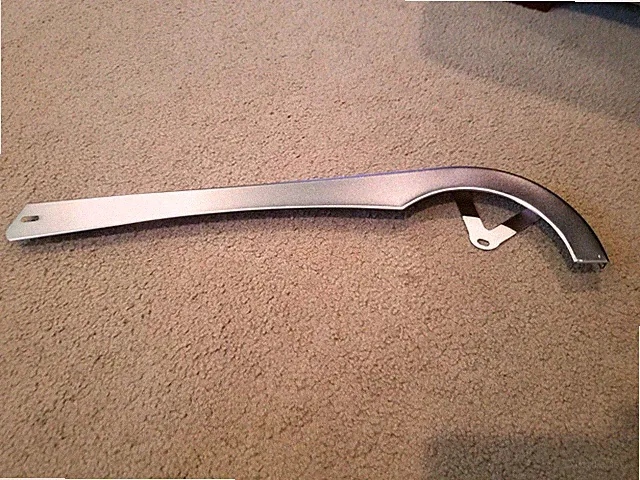 NEW BICYCLE CHAIN GUARD CHROME/SIVER 26"BICYCLES CRUISER BMX LOWRIDER, 21"LONG