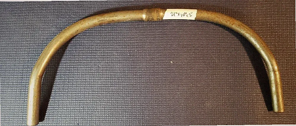 Vintage Cruiser Bicycle Handlebars Bar 21 in Wide Sweep Steel 60s 70s